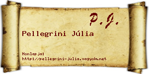 Pellegrini Júlia névjegykártya